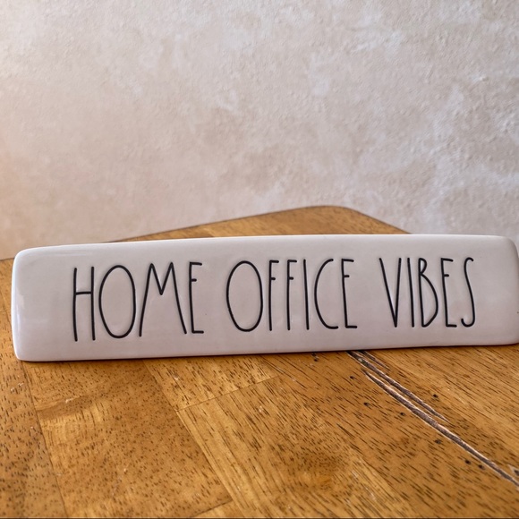 Rae Dunn Other - Rae Dunn HOME OFFICE VIBES Ceramic Desk Plaque NWT